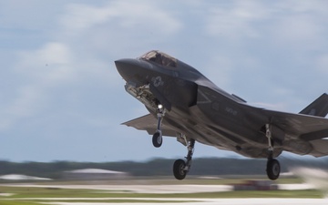 Lightning in clear skies: VMFA-121 takes off in Guam