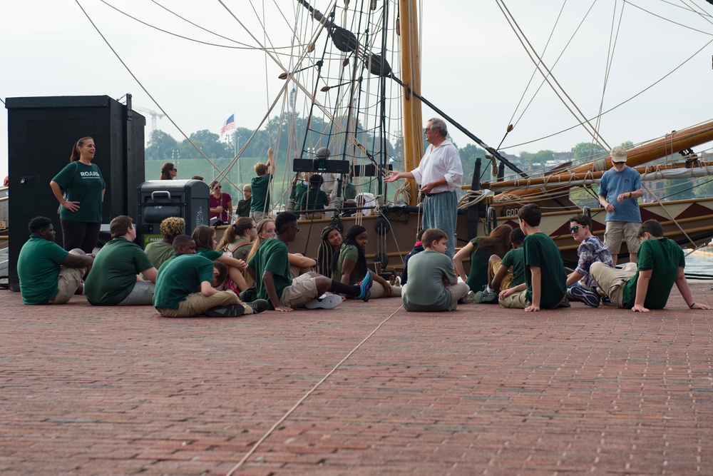Maryland Fleet Week and Air Show Baltimore Godspeed Replica School Tour