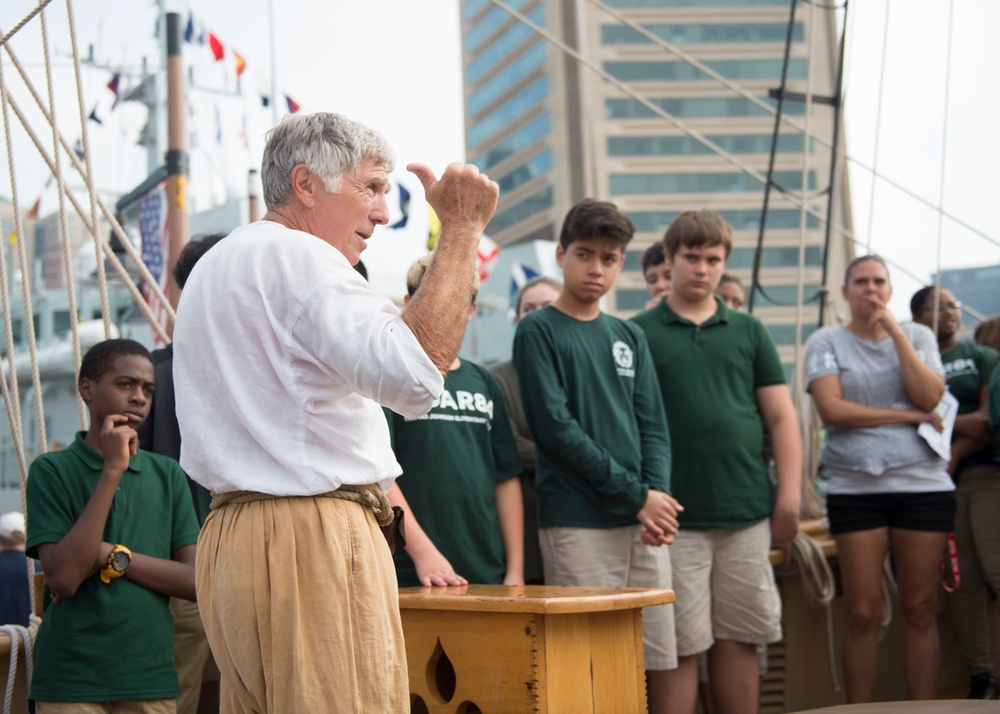 Maryland Fleet Week and Air Show Baltimore Godspeed Replica School Tour