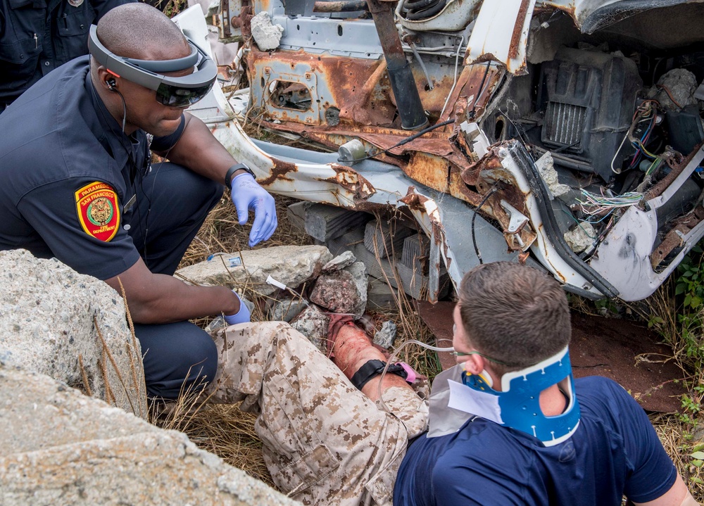 Civilian, Military medical professionals conduct tele-medicine training exercise at San Francisco Fleet Week