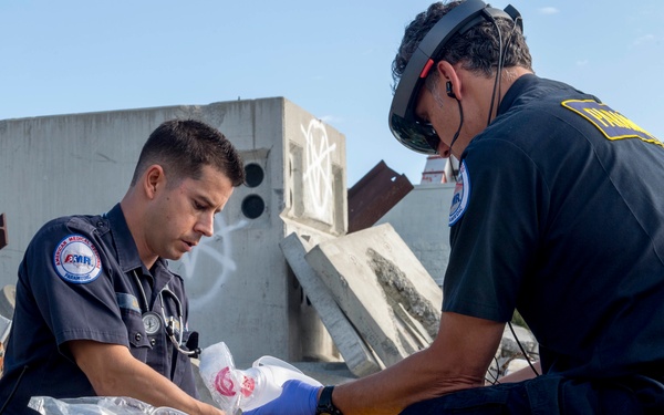 Civilian, Military medical professionals conduct tele-medicine training exercise at San Francisco Fleet Week