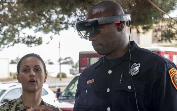 Civilian, Military medical professionals conduct tele-medicine training exercise at San Francisco Fleet Week