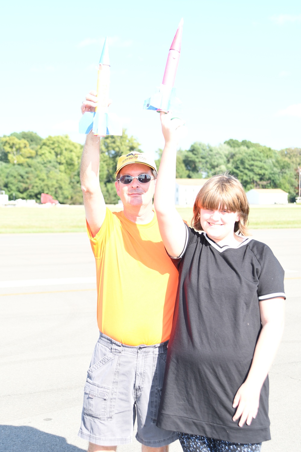 Parents and Children Launch Home-made Rockets at NSWC Dahlgren Centennial Contest