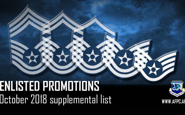 October enlisted in-system supplemental promotion list released