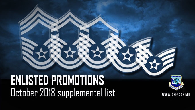 October enlisted in-system supplemental promotion list released