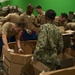 Marines and Sailors volunteer at the San Francisco Food Bank