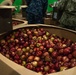 Marines and Sailors volunteer at the San Francisco Food Bank