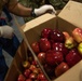 Marines and Sailors volunteer at the San Francisco Food Bank