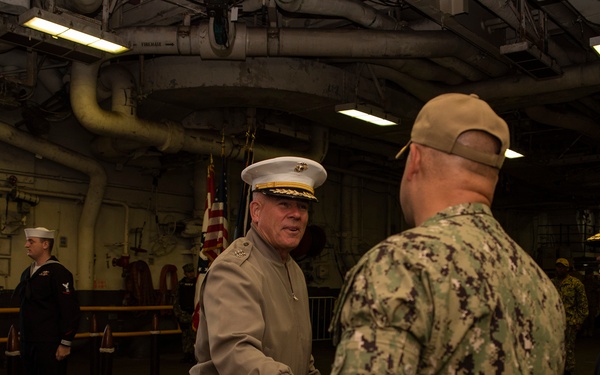 Lt. Gen. Joseph Osterman visits Bonhomme Richard