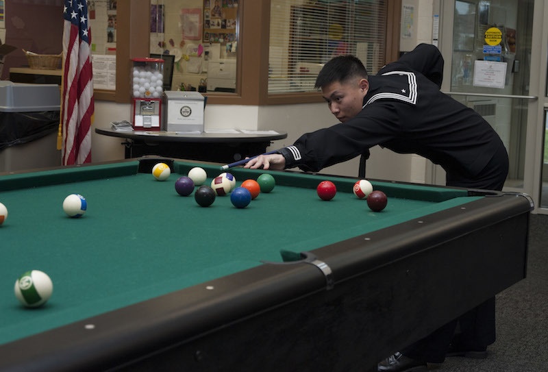 USS Maryland Submariners Visit Fort Meade Teen Center