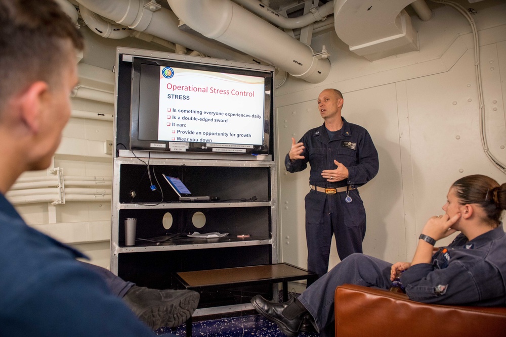 USS Jason Dunham helps Sailors deal with stress