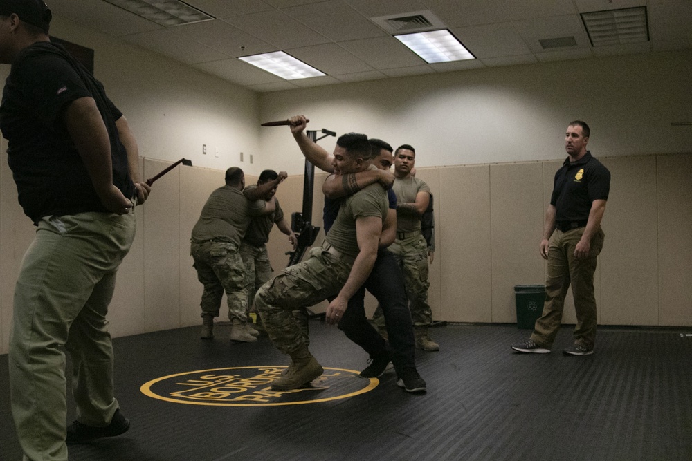 TX NG Combatives Training with CBP