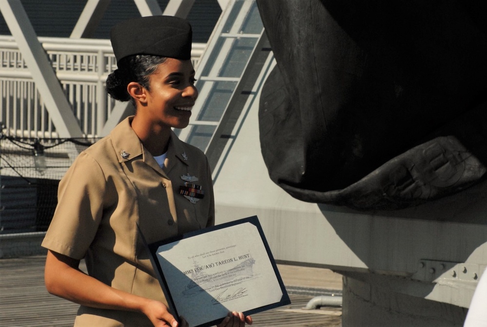 A brief re-enlistment aboard a battleship