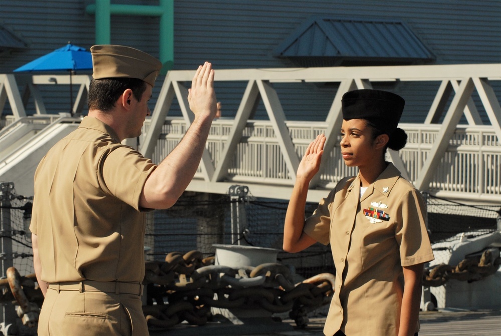 A brief re-enlistment aboard a battleship