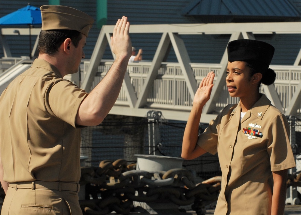 A brief re-enlistment aboard a battleship