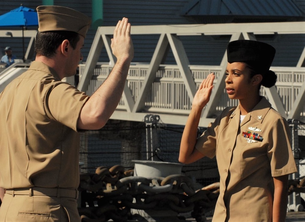 A brief re-enlistment aboard a battleship