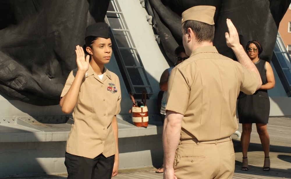 A brief re-enlistment aboard a battleship