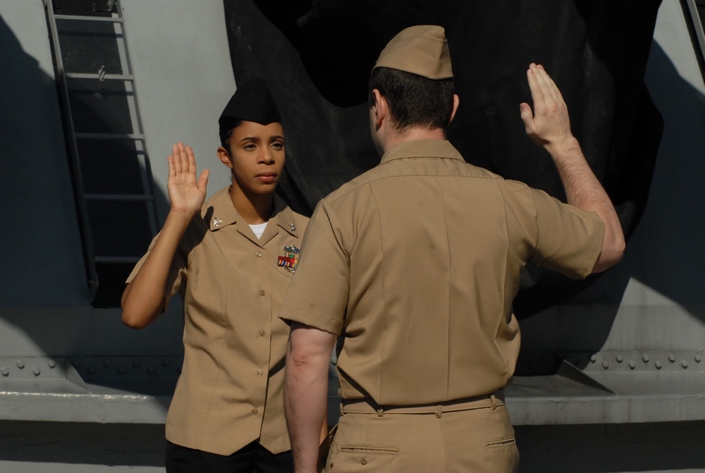 A brief re-enlistment aboard a battleship