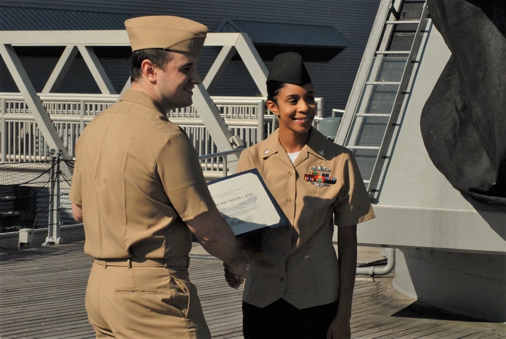 A brief re-enlistment aboard a battleship
