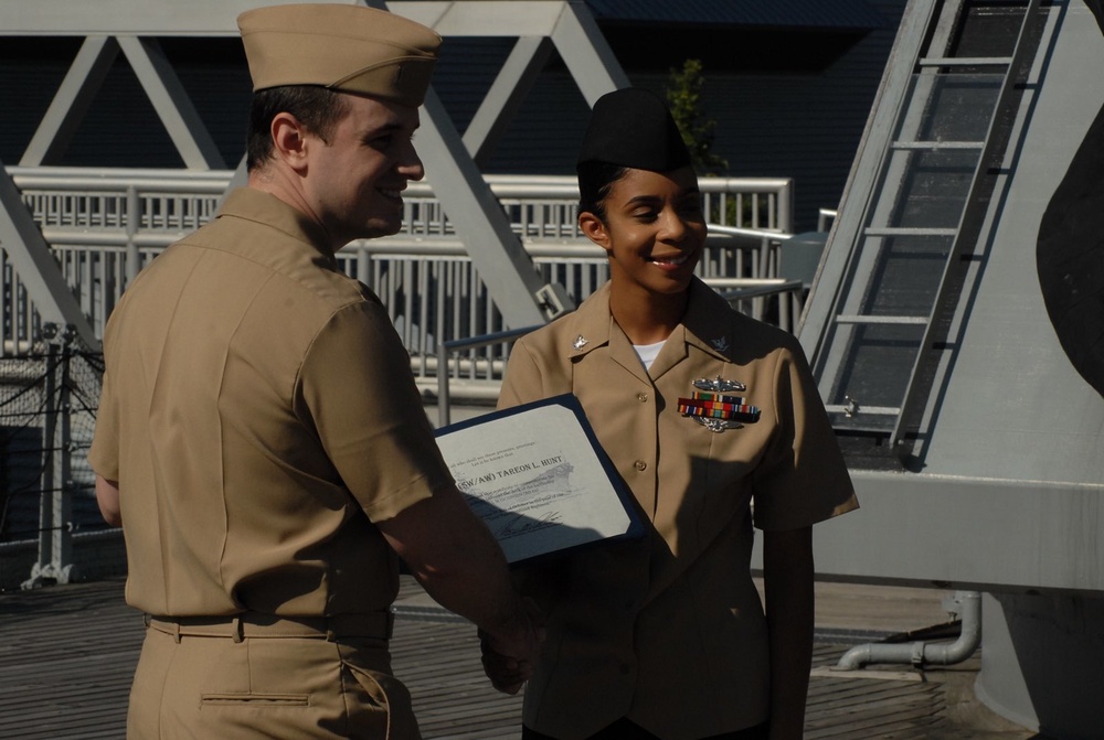 A brief re-enlistment aboard a battleship