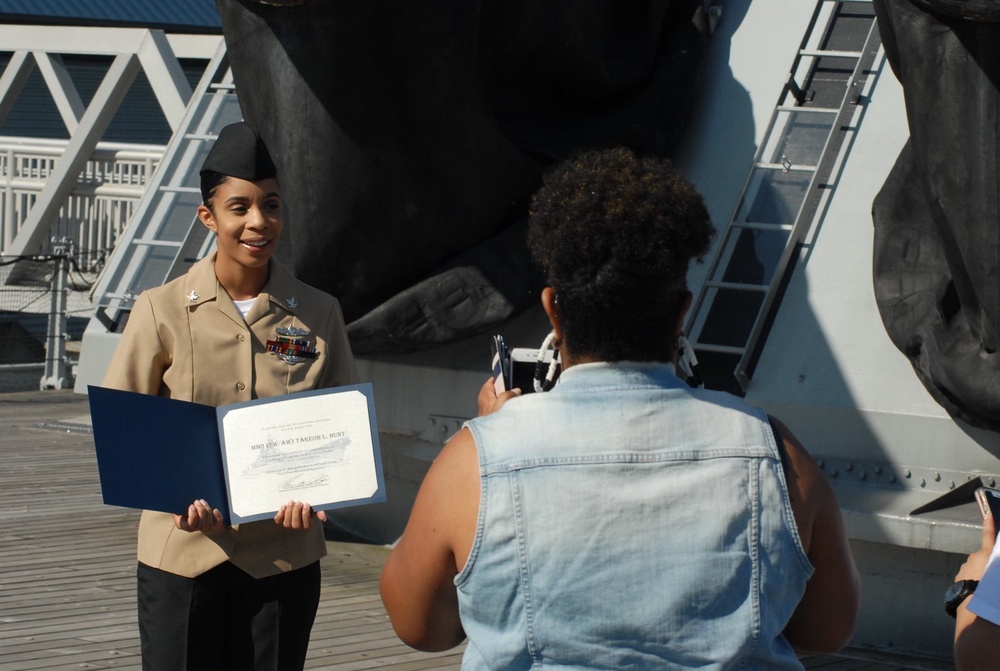 A brief re-enlistment aboard a battleship