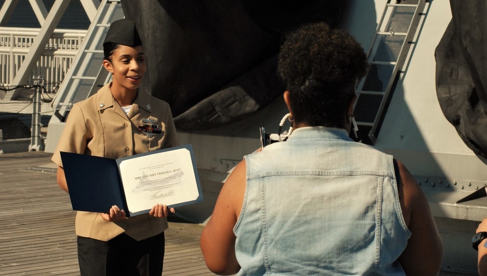 A brief re-enlistment aboard a battleship