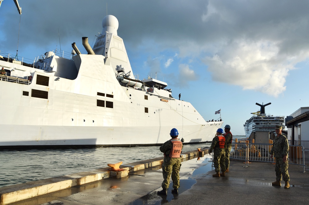 HNLMS Friesland arrives at NAS Key West