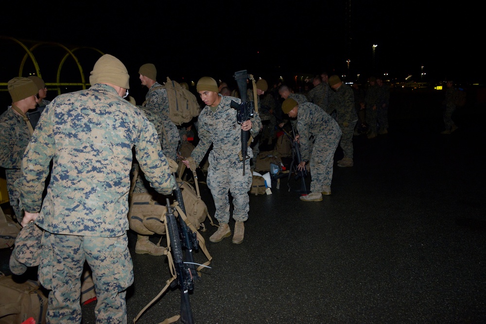 Marines arrive in Norway for Exercise Trident Juncture