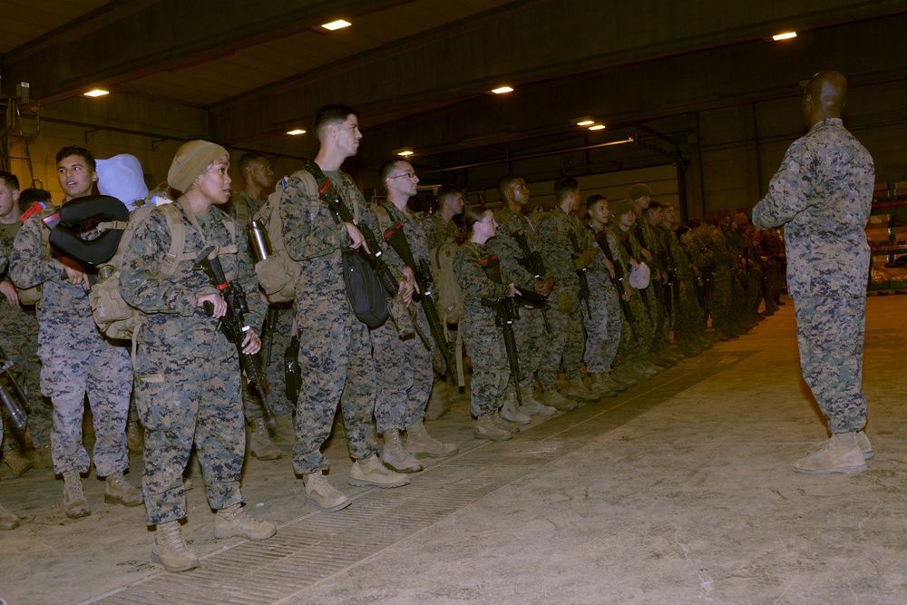 Marines arrive in Norway for Exercise Trident Juncture