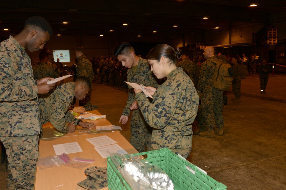 Marines arrive in Norway for Exercise Trident Juncture
