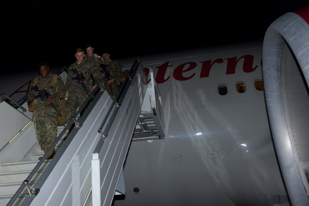 Marines arrive in Norway for Exercise Trident Juncture
