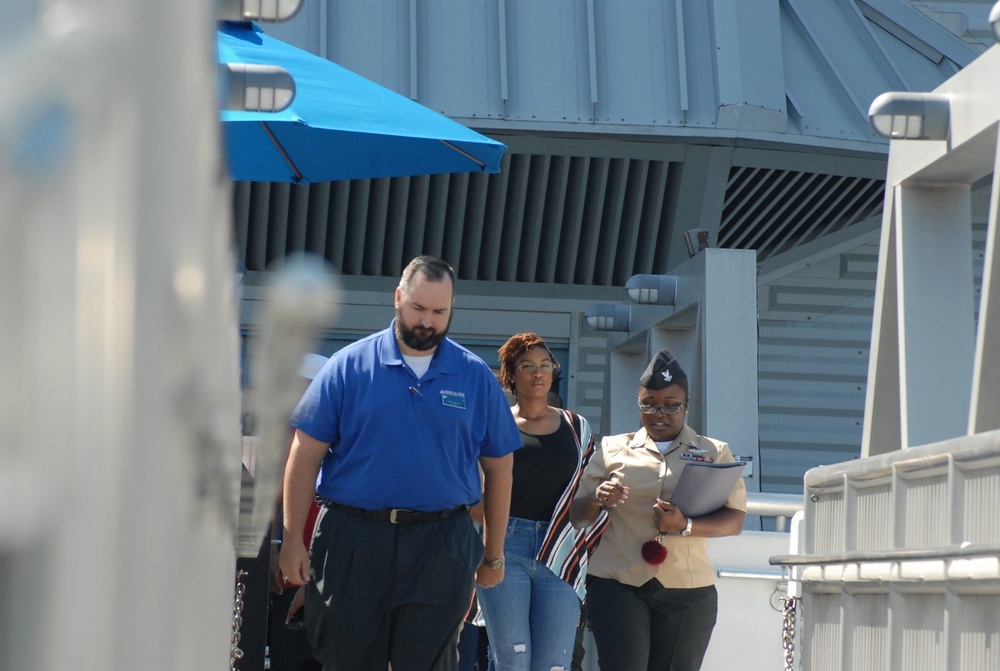 Re-enlistment is a family affair aboard the USS Wisconsin