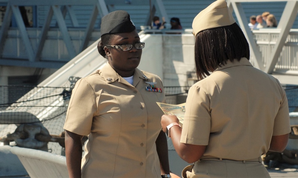 Re-enlistment aboard the USS Wisconsin