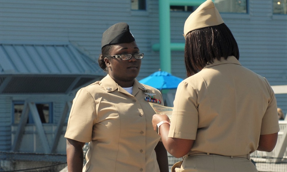 Re-enlistment aboard the USS Wisconsin