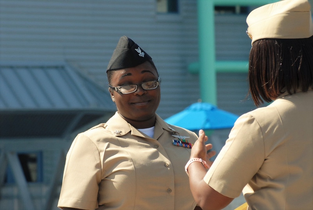 Re-enlistment aboard the USS Wisconsin (BB-64)