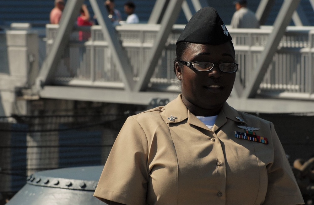 Re-enlistment aboard the USS Wisconsin