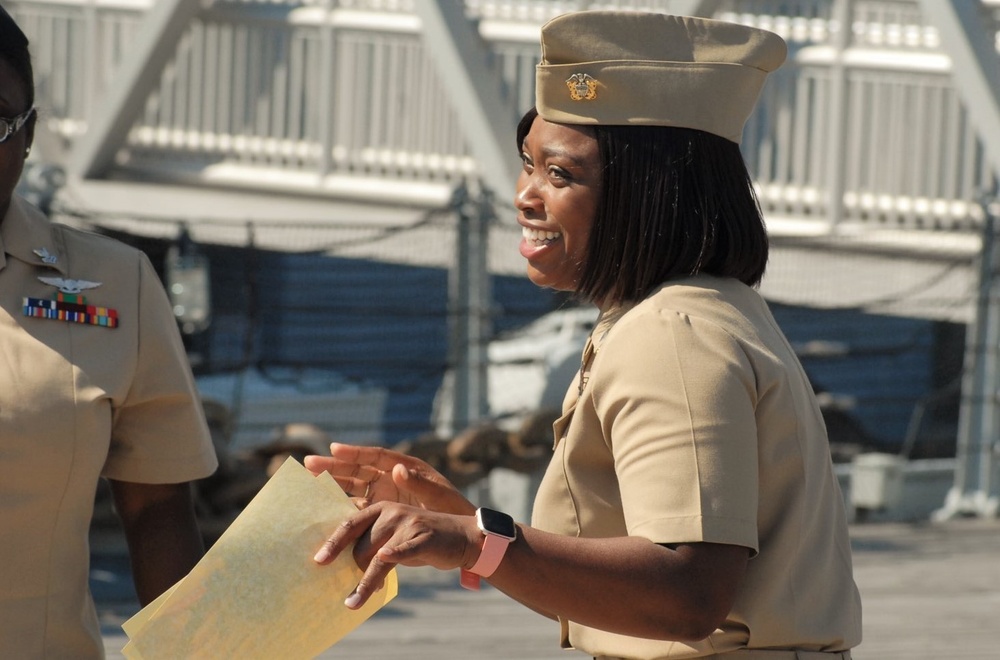 re-enlistment aboard the USS Wisconsin