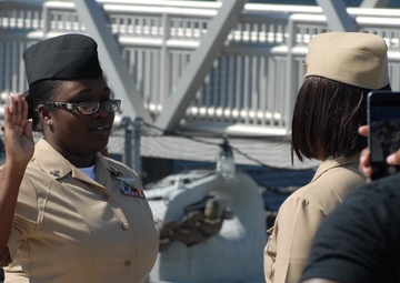Re-enlistment aboard the USS Wisconsin