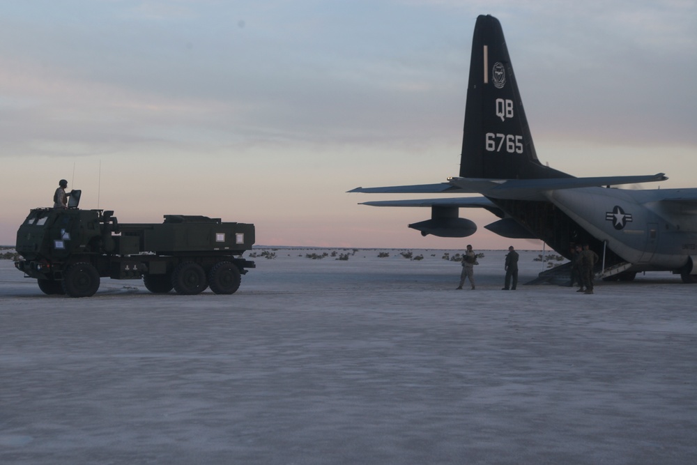 U.S. Marines Set Up Austere Landing Zone