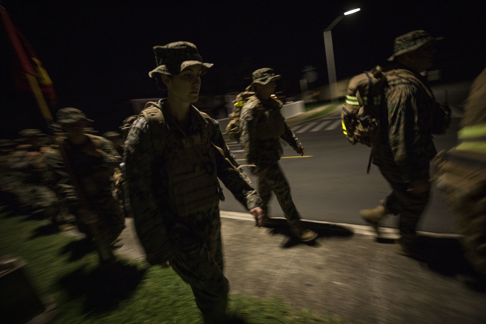 Headquarters Battalion, MCB Hawaii Hike