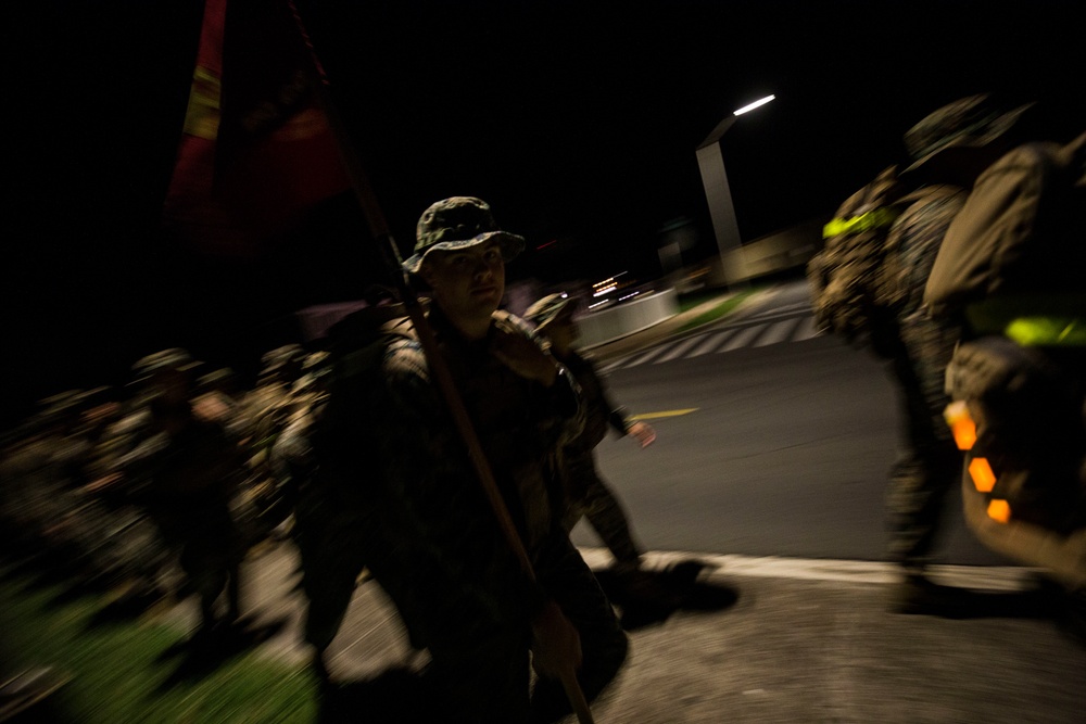 Headquarters Battalion, MCB Hawaii Hike