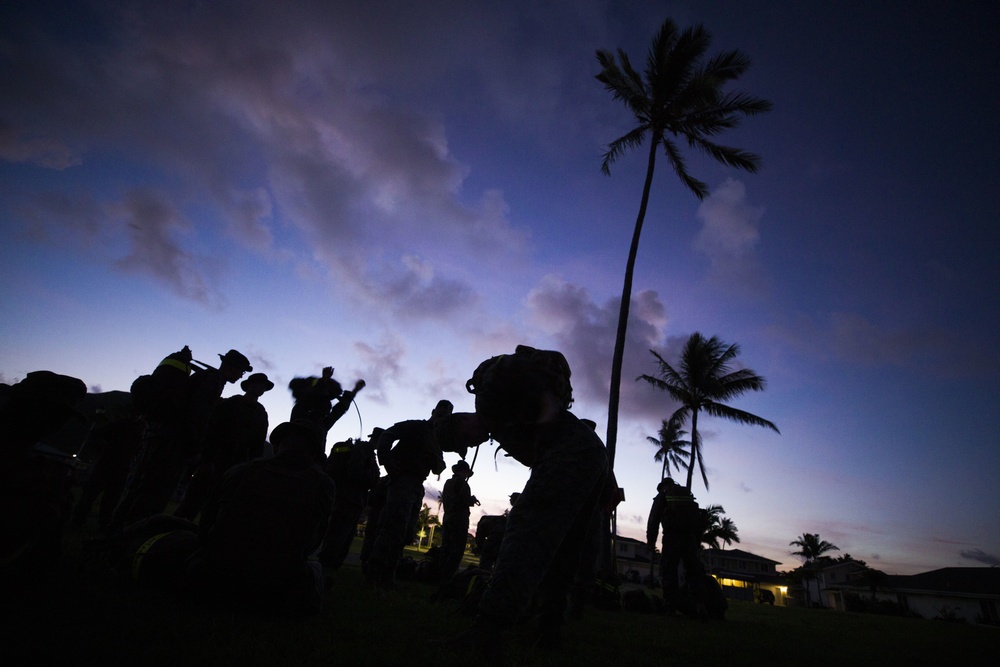 Headquarters Battalion, MCB Hawaii Hike