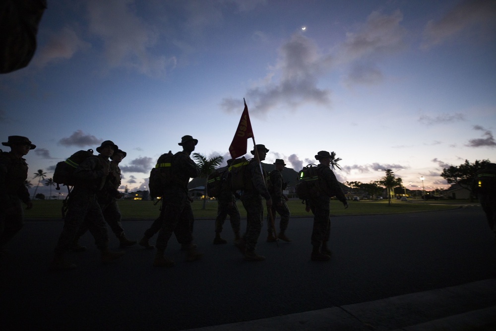 Headquarters Battalion, MCB Hawaii Hike