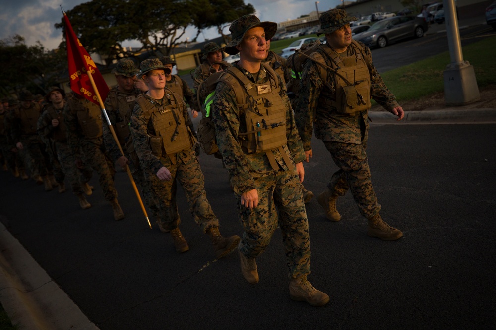 Headquarters Battalion, MCB Hawaii Hike