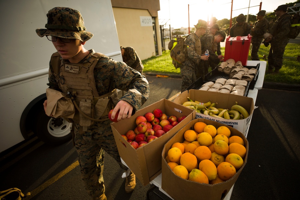 Headquarters Battalion, MCB Hawaii Hike