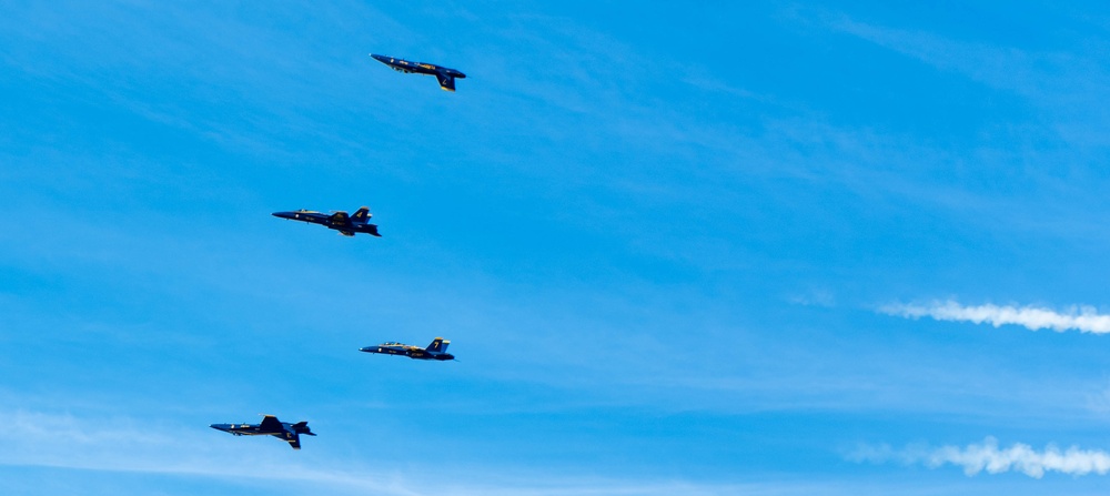 The Blue Angels perform during show at San Francisco Fleet Week 2018