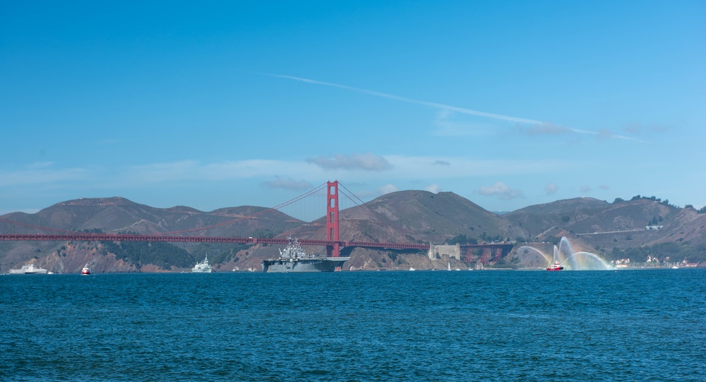 The Parade of Ships takes place during San Francisco Fleet Week 2018