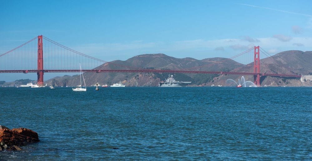 The Parade of Ships takes place during San Francisco Fleet Week 2018