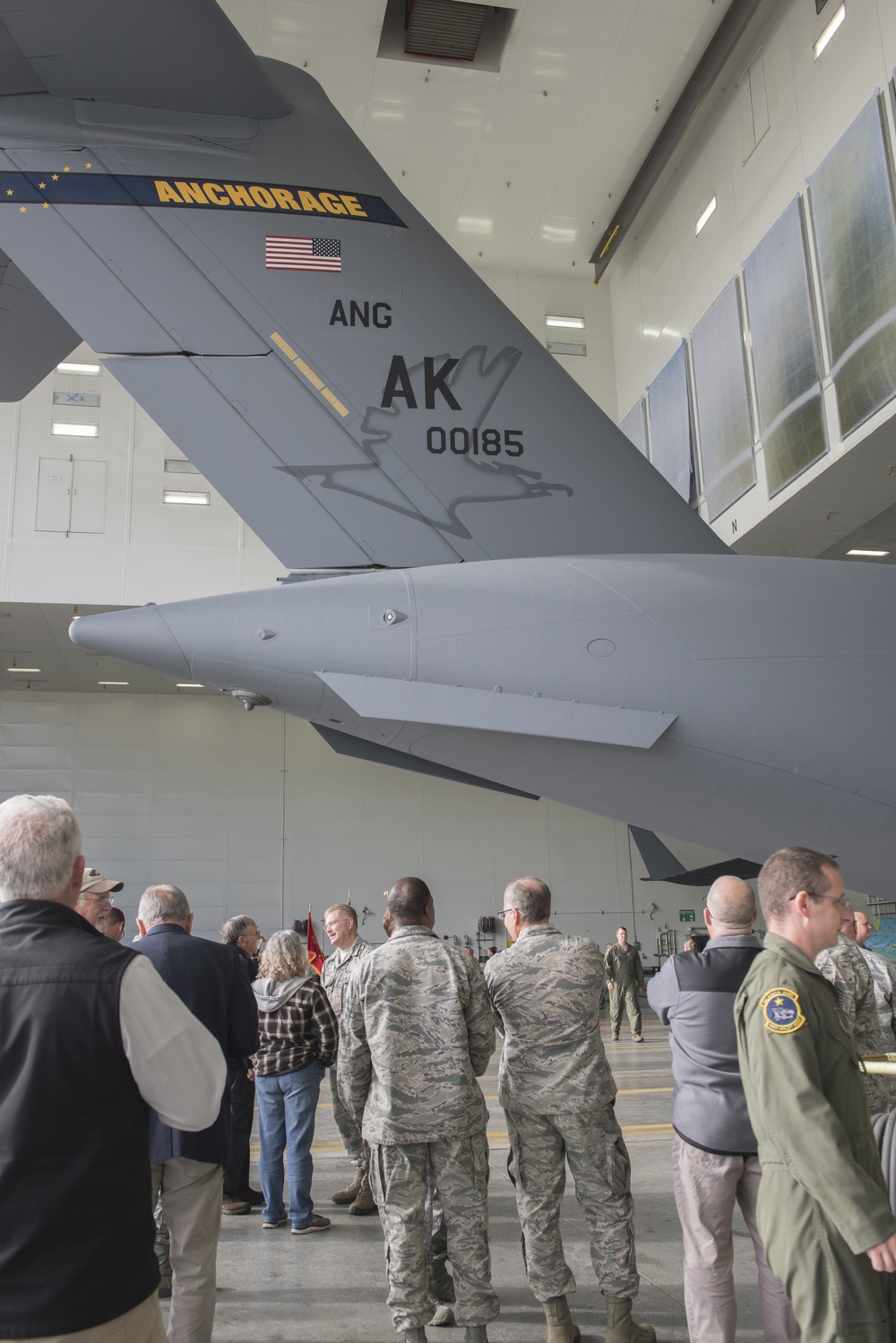 Alaska Air Guard C-17s fresh tail paint harkens to past and future