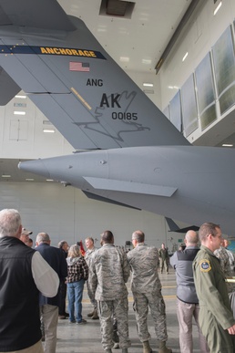 Alaska Air Guard C-17s fresh tail paint harkens to past and future